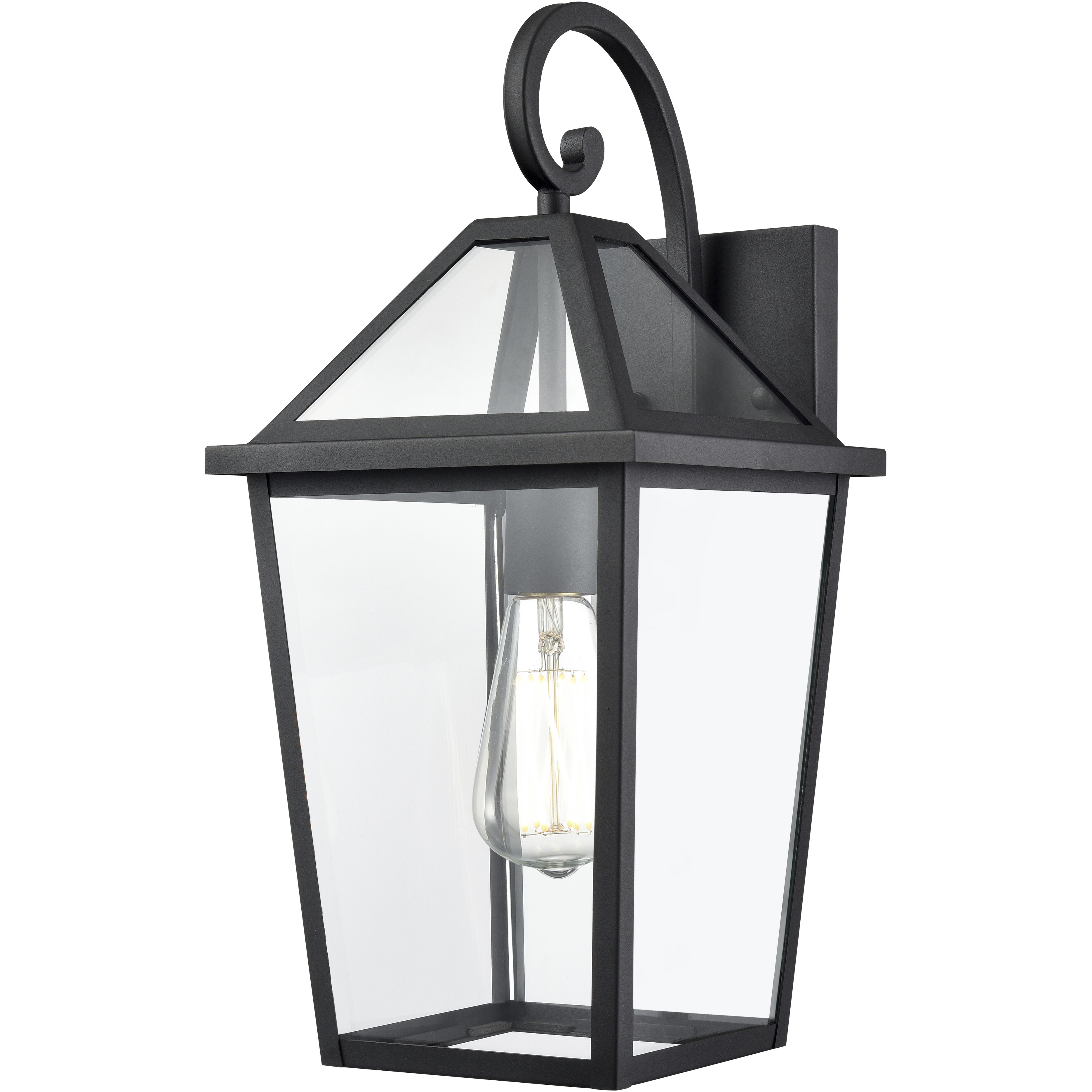 Eston 1 Light 17.5 inch Textured Black Outdoor Wall Sconce